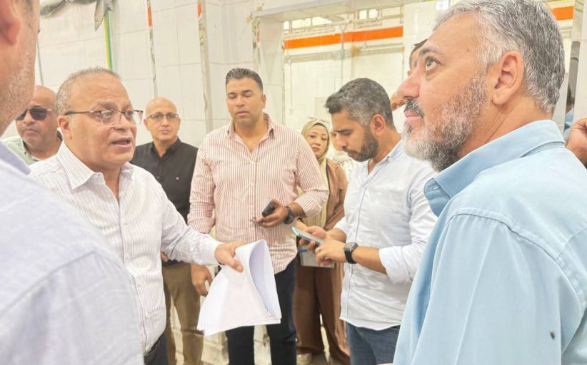 نائب محافظ السويس يتفقد المجزر الآلي بقرية الألبان الجديدة