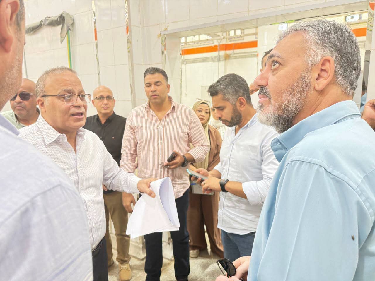 نائب محافظ السويس يتفقد المجزر الآلي بقرية الألبان الجديدة