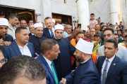 وزير الأوقاف ومحافظ القليوبية يؤديان صلاة الجمعة بمسجد ناصر ببنها ويفتتحان مجمع الرحمة الإسلامي بطوخ