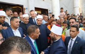 وزير الأوقاف ومحافظ القليوبية يؤديان صلاة الجمعة بمسجد ناصر ببنها ويفتتحان مجمع الرحمة الإسلامي بطوخ