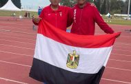جوهر يهنئ لاعبي المنتخب القومي لألعاب القوي بعد تحقيقهم المركز الرابع عالميًا