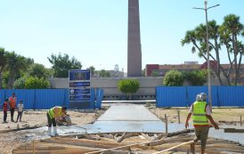 محافظ بورسعيد يتابع أعمال تطوير ورفع كفاءة ميدان الشهداء «المسلة» ضمن خطة الارتقاء بالمواقع التاريخية